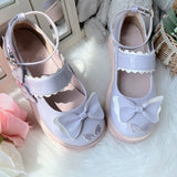 Xajzpa - Kaweii Lolita Shoes Sweet Summer Mary Janes Woman Flats Patchwork Japanese Style Fashion Cute Party Jk Shoes for Girls