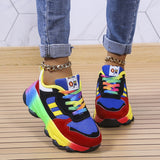 Xajzpa - Casual Patchwork Round Comfortable Sport Shoes