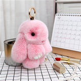 Xajzpa - Car Keychain Accessories Lovers Rabbit Bags Hangings Female Genuine Imitate Bunny Fur Hairball Suit Rabbit Pendant Bunny Gifts