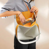 Xajzpa - Luxury women's high-end leather handbag shoulder bag handbag large A4 university school work business bag women's double bread