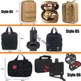 Xajzpa - Military EDC Tactical Bag Waist Belt Pack Hunting Vest Emergency Tools Pack Outdoor Medical First Aid Kit Camping Survival Pouch