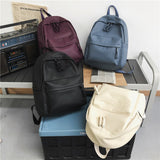 Xajzpa - Fashion Backpack High Quality PU Leather Women's Backpack For Teenage Girls School Shoulder Bag Bagpack Mochila backpack