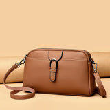 Xajzpa - 2023 New Summer Small One-Shoulder PU Messenger Bag Women's Round Mobile Phone Bag Messenger Bag Coin Purse