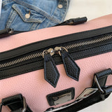 Xajzpa - Women's Bags Luxury Designer Shoulder Bags Rivet Leather Crossbody Bags Boston Ladies Handbags Fashion Trend Casual Tote Bags