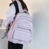 Xajzpa - Trendy Women Backpack Nylon Female Harajuku School Bag College Book Lady Travel Backpack Kawaii Fashion Girl Bag Men Student New