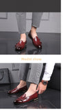 Xajzpa - Loafers Men Shoes PU Solid Color Fashion Business Casual Wedding Party Round Toe Monk Double Buckle Classic Dress Shoes CP146