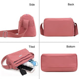 Xajzpa - Nylon Women Shoulder Bags Casual Female Handbags Solid Color Travel Crossbody Bag for Women Simple Ladies Wallet Retro Handbag