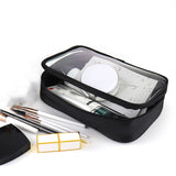 Xajzpa - Women Makeup Bag Waterproof Clear PVC Travel Cosmetic Case Travel Make Up Kit Bags for Men Toiletry Brush Organizer Set Pouch