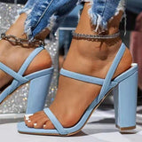 Xajzpa - Ladies High Heels Summer New Sexy High Heels Open Toe Sandals Ladies Casual Sandals Fashion Comfort Slippers Zapatos Mujer 2023