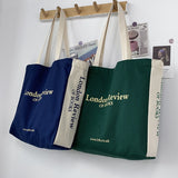 Xajzpa - Women's Canvas Shoulder Shopper Bag Cotton Cloth Eco Big Shopping Bag for Woman Girls Student Handbag Large Tote Book Bags