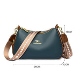 Xajzpa - Famous Brand Shoulder Bag High Quality Leather Crossbody Bags for Women Fashion Small Handbag Ladies Messenger Bags Designer