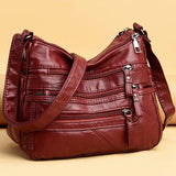 Xajzpa - Women Shoulder Bag Leather Luxury Handbags Women's Bags Designer Shoulder Crossbody Bag Female Fashion Female for Ladies