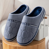 Xajzpa - Size 47-50 Big Size Slippers Autumn Winter Men's Cotton Slippers Extra Large Size Home Cotton Shoes Warm Men Slippers Shoes