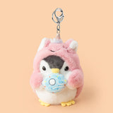 Xajzpa - Cute Penguin Doll Keys Keychain Girls Cartoon Car Keyring Kawaii Women Bag Accessories Creative Cartoon Plush Doll Keychain