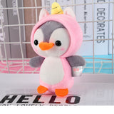 Xajzpa - Cute Penguin Doll Keys Keychain Girls Cartoon Car Keyring Kawaii Women Bag Accessories Creative Cartoon Plush Doll Keychain