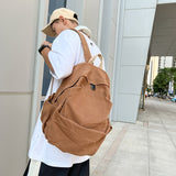 Xajzpa - Preppy Style Women Backpack Cool Cotton Schoolbag for Teenage Girls Shoulder Fashion Men Female Canvas Bagpack Travel Rucksack