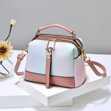Xajzpa Fashion PU Leather Scalloped Shoulder Bags for Women Casual Ice Cream Color Simple Female Hand Bags Crossbody bags