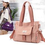 Xajzpa - 2023 New Women's Handbags Multi-layered Fashion One-shoulder Bags Casual Messenger Bag Nylon Cloth Large-capacity Ladies Handbag