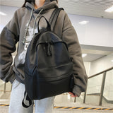 Xajzpa - Fashion Backpack High Quality PU Leather Women's Backpack For Teenage Girls School Shoulder Bag Bagpack Mochila backpack