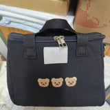 Xajzpa - Multifunctional Mother Baby Bag Diaper Bags Waterproof Bear Embroidery Thermal Insulation Mommy Bag Fashion Food Storage Bags