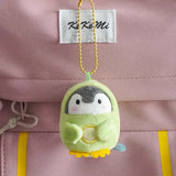 Xajzpa - Cute Penguin Doll Keys Keychain Girls Cartoon Car Keyring Kawaii Women Bag Accessories Creative Cartoon Plush Doll Keychain