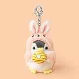 Xajzpa - Cute Penguin Doll Keys Keychain Girls Cartoon Car Keyring Kawaii Women Bag Accessories Creative Cartoon Plush Doll Keychain