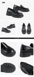 Xajzpa - 2023 Spring Women Loafers Chunky Genuine Leather Vintage Platform Shoes High Heels Ladies Casual Shoes British Style