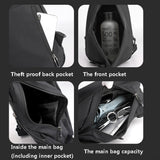 Xajzpa - Men Trendy Multifunction Fashion Shoulder Bags Waterproof Crossbody Travel Sling Bag Pack Messenger Pack Chest Bags For Male