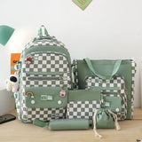 Xajzpa - 5Pcs/set  Backpack for Boys Girls School Backpack Teenager Student Rucksack Shoulder Bag Pencil Bags