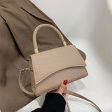 Xajzpa - Solid Pu Leather Shoulder Bag Fashion Designer Handbags Top Handle Bags For Women Casual Crossbody Bags