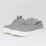 Xajzpa - Women Knitted Twist Slip On Sneakers