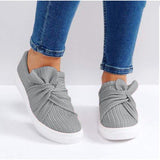 Xajzpa - Women Knitted Twist Slip On Sneakers