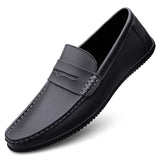 Xajzpa - Men Shoes Loafers Leather Casual Shoes Handmade Moccasins Men Comfortable Driving Shoes Sneakers Male Footwear