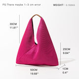 Xajzpa - Brand Women Tote Hobo Handbag Triangle Design Summer Mesh Net Beach Bag Lightweight Elegant Portable Shoulder Purse
