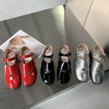 Xajzpa - New Split Toe Flats Women Slip-On Casual Shoes Women Fashion Mary Janes Tabi Shoes Pig Hoof Shoes Woman Loafers chaussure femme