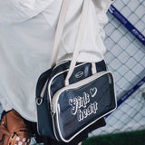 Xajzpa - Retro American Style Ita Bag Transparent Women Bag Shoulder Bags  Baseball Crossbody Bags Handbags Coin Purses High Capacity