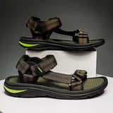Xajzpa - High Quality Men Sandals Fashion Design Breathable Casual Shoes Light Men Soft Bottom Outdoor Comfortable Beach Roman Sandals