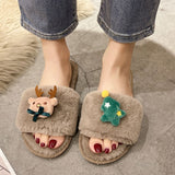 Xajzpa - Casual Living Patchwork Round Keep Warm Comfortable Shoes