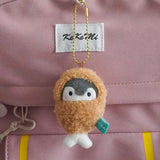 Xajzpa - Cute Penguin Doll Keys Keychain Girls Cartoon Car Keyring Kawaii Women Bag Accessories Creative Cartoon Plush Doll Keychain