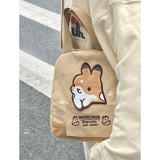 Xajzpa - Japanese Cute Cartoon Rabbit Large Capacity Canvas Bag Women's Bag Tote Bag Crossbody Bag Messenger Bag Wallet Mini Bag