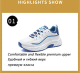 Xajzpa - Women Platform Sneakers Ladies Sports Casual Shoes Vulcanized Fashion Chunky Outdoor Sneakers Breathable Trainers Female