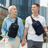 Xajzpa - Men Multifunction Chest Bag Fashion Shoulder Bag Business Travel Messenger Pack Waterproof Crossbody Pack For Male Women Female