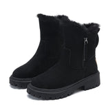 Xajzpa - Winter Boots Women Shoes New Platform Warm Fashion Snow Boots Size 41 Punk Shoes Plush Chunky Boots Non-slip Botas De Mujer