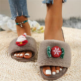 Xajzpa - Casual Living Patchwork Round Keep Warm Comfortable Shoes