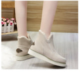 Xajzpa - Winter Boots with Plush for Women New In Anti Slip Platform Boots Comfortable Woman Wedges Warm Shoes Fur Snow Ankle Boots