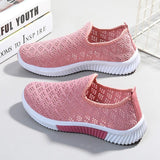 Xajzpa - New Summer Korean Breathable Mesh Comfortable Women Shoes Hollow Casual Walking Sneakers Flats Ladies Solid Shoes