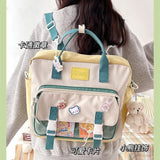 Xajzpa - Shoulder Bag Portable Messenger Bag Backpack Japanese Harajuku Large Capacity Dual-purpose Schoolbag Cute Girl Student