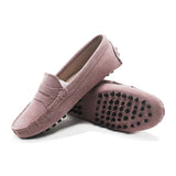 Xajzpa - Shoes Women 100% Genuine Leather Women Flat Shoes Casual Loafers Slip On Women's Flats Shoes Moccasins Lady Driving Shoes