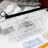 Xajzpa - Fashion Women Transparent Cosmetic Bag Small Large Clear PVC Waterproof Makeup Bag Case Travel Bath Wash Pouch Storage Organizer