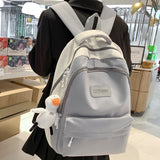 Xajzpa - Fashion Female Male Big BookBag Girl Boy Laptop College Backpack Lady Men Travel Leisure Student Packet Women Nylon School Bags